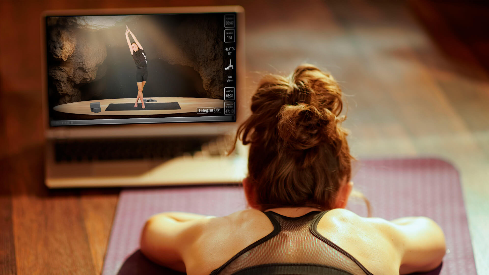 clase de pilates virtual para hoteles