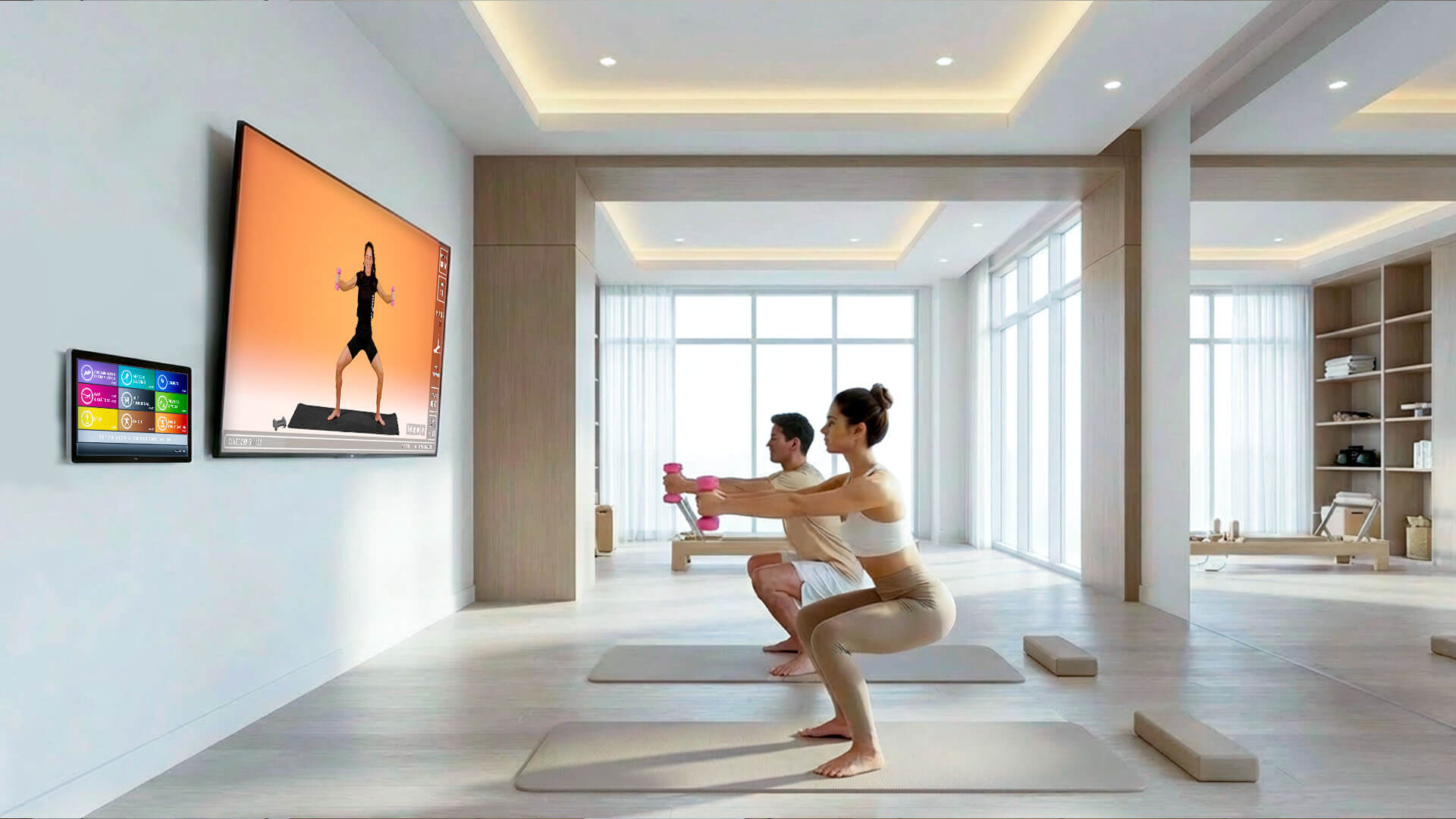 virtual fitness para hoteles - sala con Virtual Box