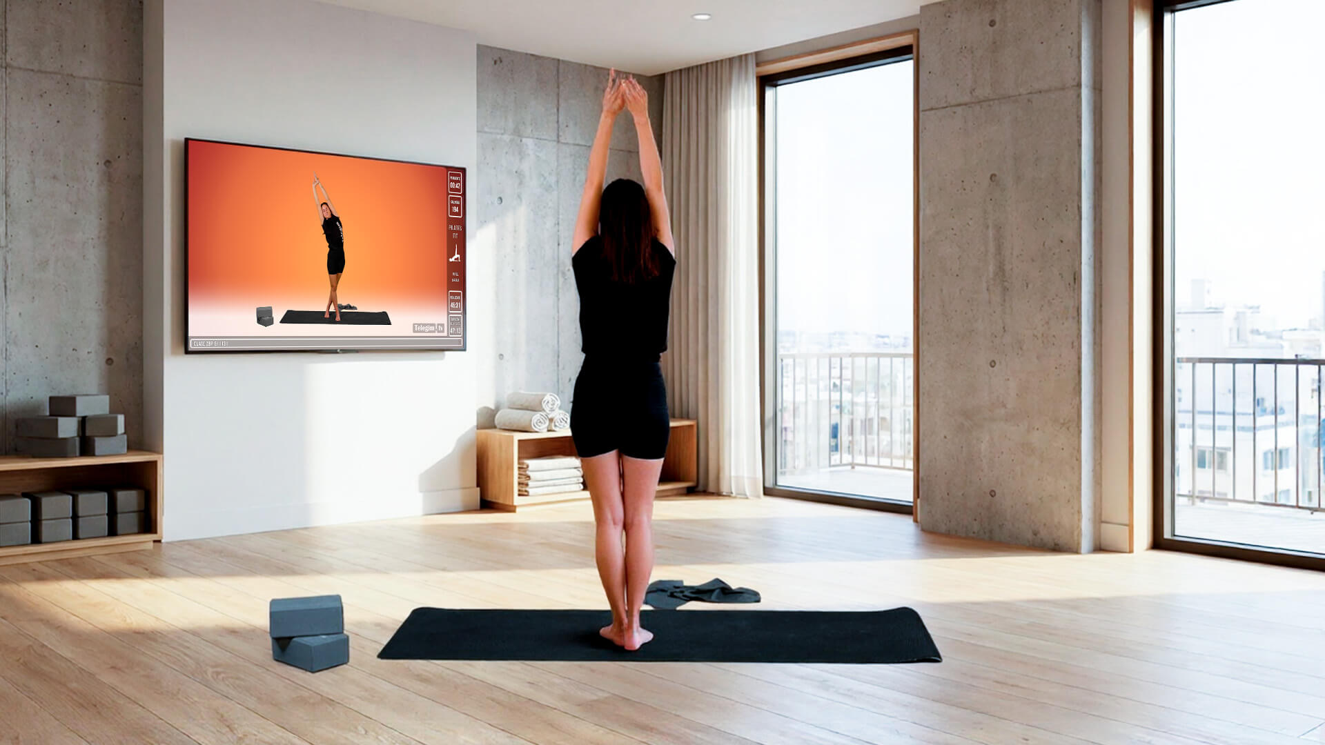 pilates virtual para huéspedes de hotel