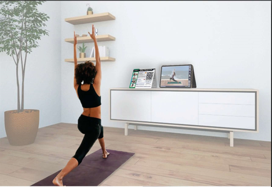 ejemplo fitness virtual para huéspedes - pilates