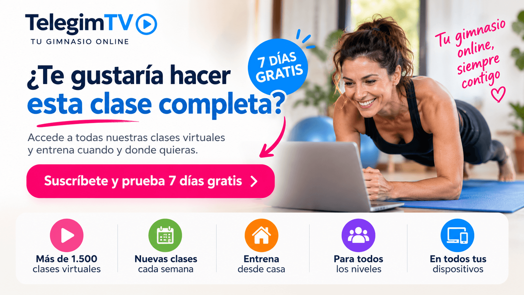 Suscríbete a TelegimTV y prueba 7 días gratis