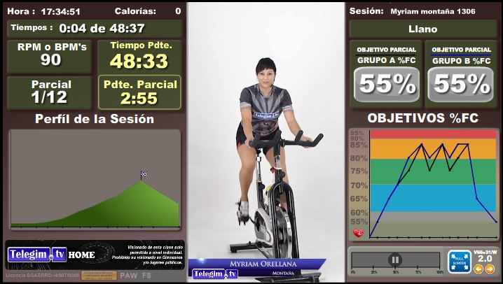 Imagen Características Generales de las Video Clases de Ciclo Indoor ciclo montanya